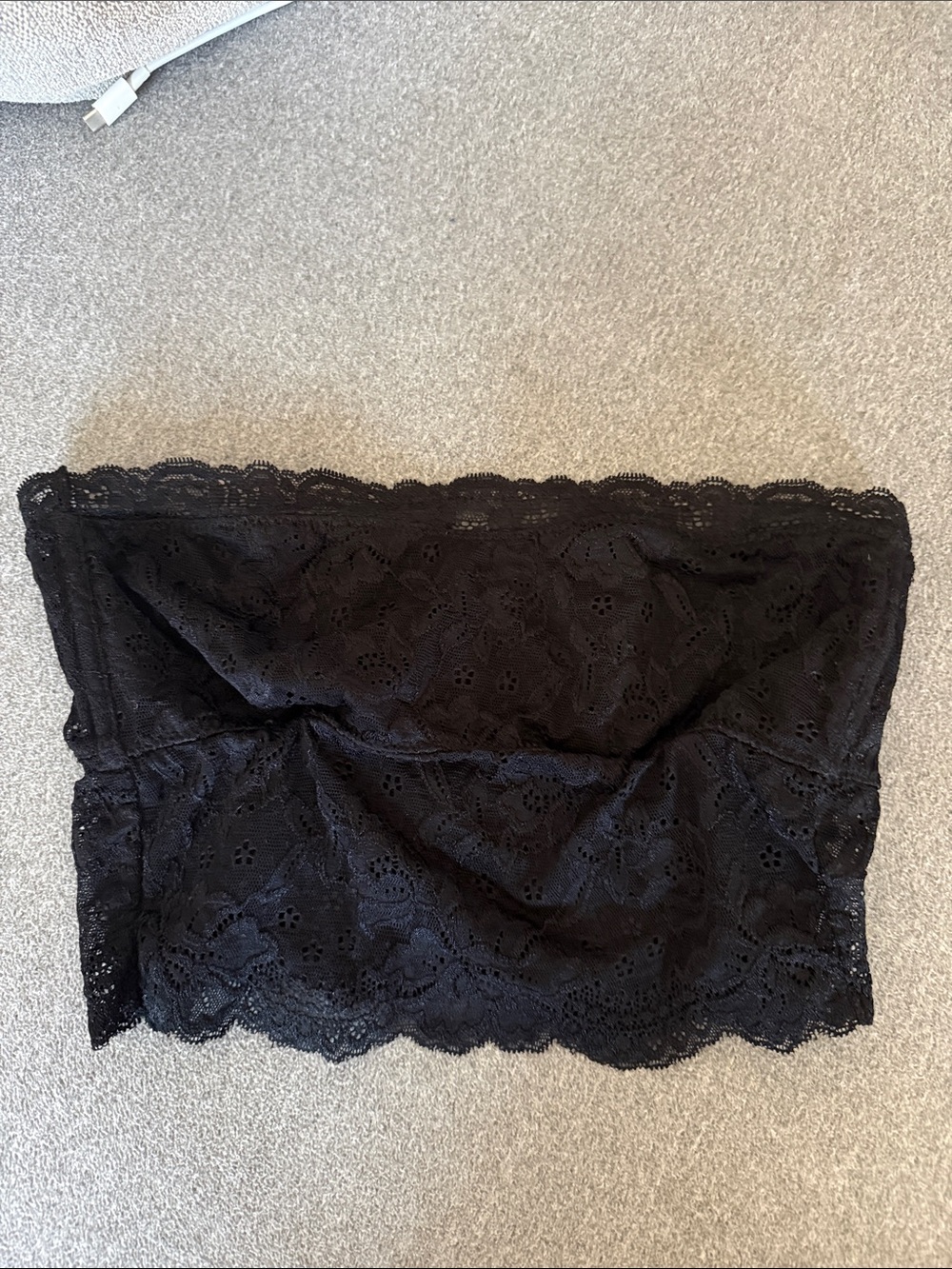 Black Lace Strapless Bandeau Bralette - Women Intimates